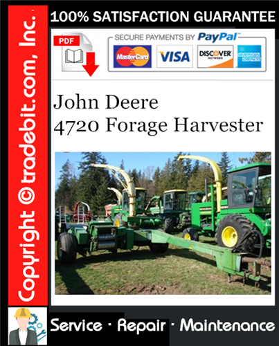 Thumbnail John Deere 4720 Forage Harvester Service Repair Manual Download ★