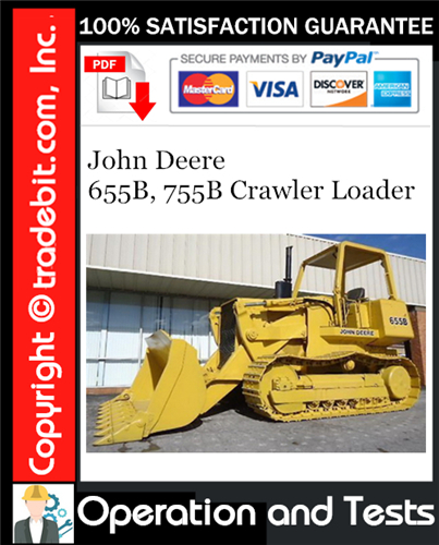 Thumbnail John Deere 655B, 755B Crawler Loader Operation and Test Technical Manual Download ★