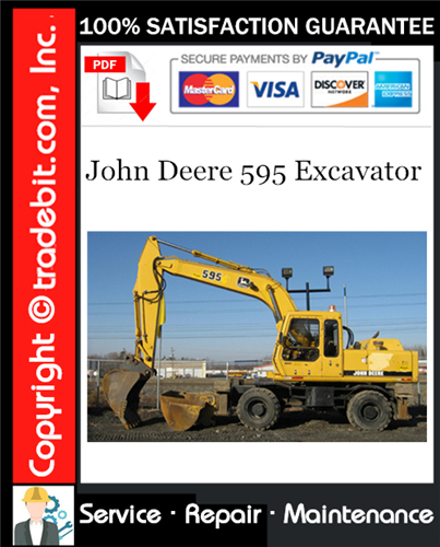 Thumbnail John Deere 595 Excavator Service Repair Manual Download ★