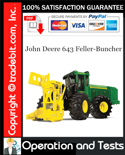 Thumbnail John Deere 643 Feller-Buncher Operation and Test Technical Manual Download ★ Thumbnail John Deere 643 Feller-Buncher Operation and Test Technical Manual Download ★