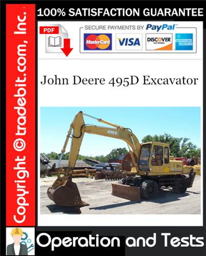 Thumbnail John Deere 495D Excavator Operation and Tests Technical Manual Download ★