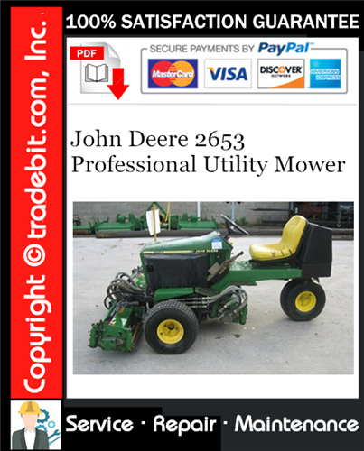 Thumbnail John Deere 2653 Professional Utility Mower Service Repair Manual Download ★