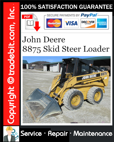 Thumbnail John Deere 8875 Skid Steer Loader Service Repair Manual Download ★