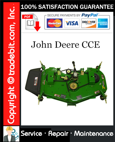 Thumbnail John Deere CCE Service Repair Manual Download ★