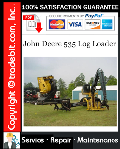 Thumbnail John Deere 535 Log Loader Service Repair Manual Download ★