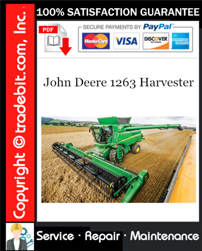 Thumbnail John Deere 1263 Harvester Service Repair Manual Download ★