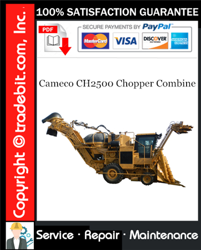 Thumbnail Cameco CH2500 Chopper Combine Repair Technical Manual Download ★