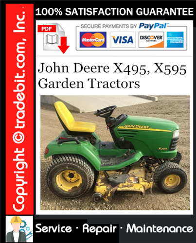 Thumbnail John Deere X495, X595 Garden Tractors Service Repair Manual Download ★ Thumbnail John Deere X495, X595 Garden Tractors Service Repair Manual Download ★