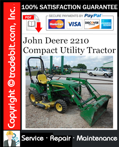 Thumbnail John Deere 2210 Compact Utility Tractor Service Repair Manual Download ★