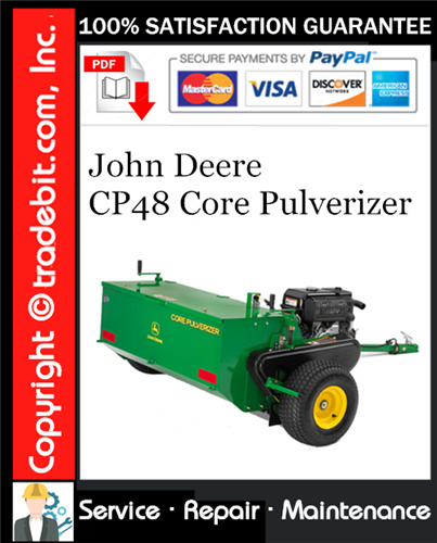 Thumbnail John Deere CP48 Core Pulverizer Service Repair Manual Download ★ Thumbnail John Deere CP48 Core Pulverizer Service Repair Manual Download ★
