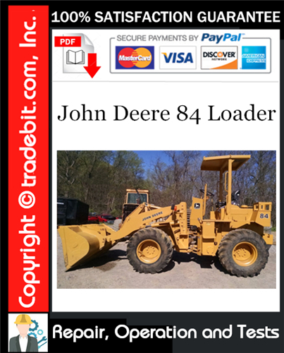 Thumbnail John Deere 84 Loader Repair, Operation and Tests Technical Manual Download ★