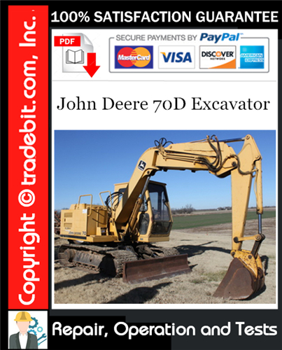 Thumbnail John Deere 70D Excavator Repair, Operation and Tests Technical Manual Download ★