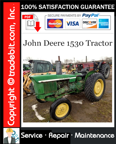 Thumbnail John Deere 1530 Tractor Service Repair Manual Download ★