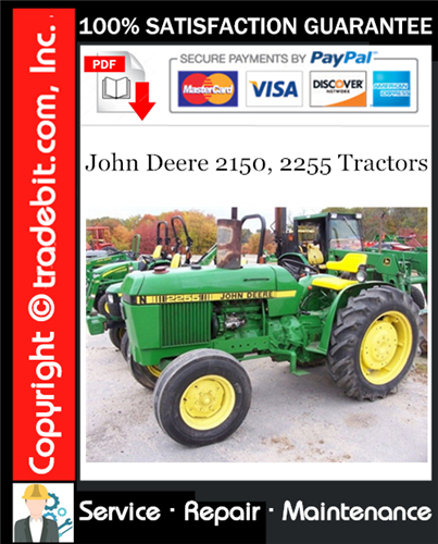 Thumbnail John Deere 2150, 2255 Tractors Service Repair Manual Download ★ Thumbnail John Deere 2150, 2255 Tractors Service Repair Manual Download ★