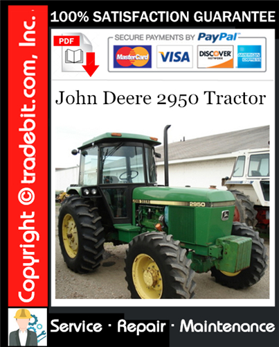 Thumbnail John Deere 2950 Tractor Service Repair Manual Download ★