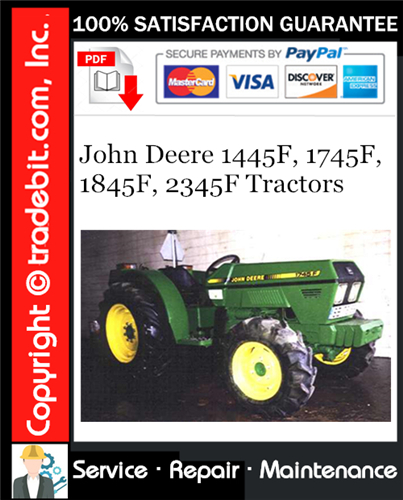 Thumbnail John Deere 1445F, 1745F, 1845F, 2345F Tractors Service Repair Manual Download ★ Thumbnail John Deere 1445F, 1745F, 1845F, 2345F Tractors Service Repair Manual Download ★