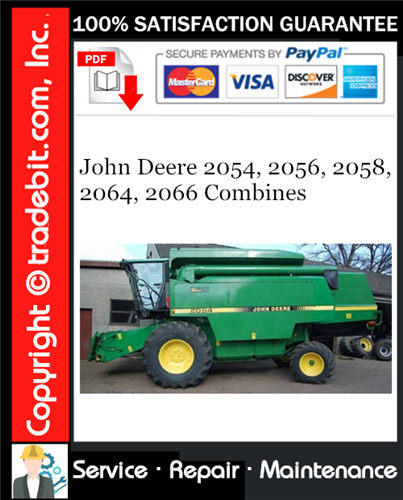 Thumbnail John Deere 2054, 2056, 2058, 2064, 2066 Combines Service Repair Manual Download ★ Thumbnail John Deere 2054, 2056, 2058, 2064, 2066 Combines Service Repair Manual Download ★