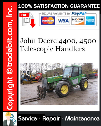 Thumbnail John Deere 4400, 4500 Telescopic Handlers Service Repair Manual Download ★