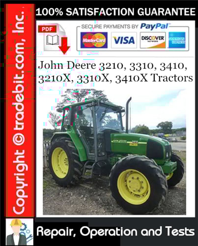 Thumbnail John Deere 3210, 3310, 3410, 3210X, 3310X, 3410X Tractors Repair & Operation and Tests Technical Manual Download ★ Thumbnail John Deere 3210, 3310, 3410, 3210X, 3310X, 3410X Tractors Repair & Operation and Tests Technical Manual Download ★