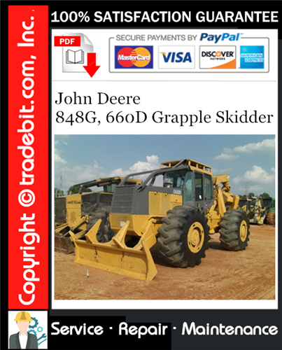 Thumbnail John Deere 848G, 660D Grapple Skidder Service Repair Manual Download ★ Thumbnail John Deere 848G, 660D Grapple Skidder Service Repair Manual Download ★