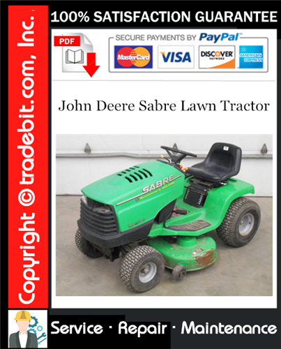 Thumbnail John Deere Sabre Lawn Tractor Service Repair Manual Download ★ Thumbnail John Deere Sabre Lawn Tractor Service Repair Manual Download ★