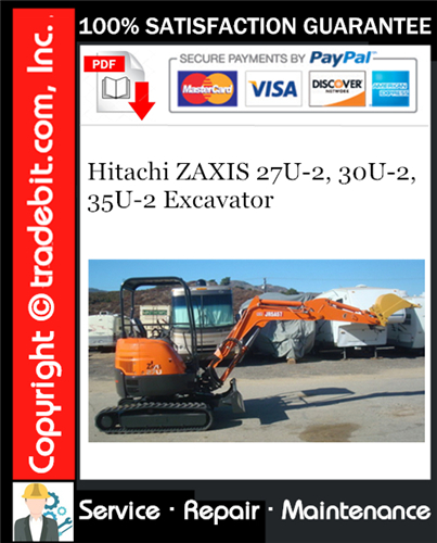 Thumbnail Hitachi ZAXIS 27U-2, 30U-2, 35U-2 Excavator Service Repair Manual Download ★ Thumbnail Hitachi ZAXIS 27U-2, 30U-2, 35U-2 Excavator Service Repair Manual Download ★