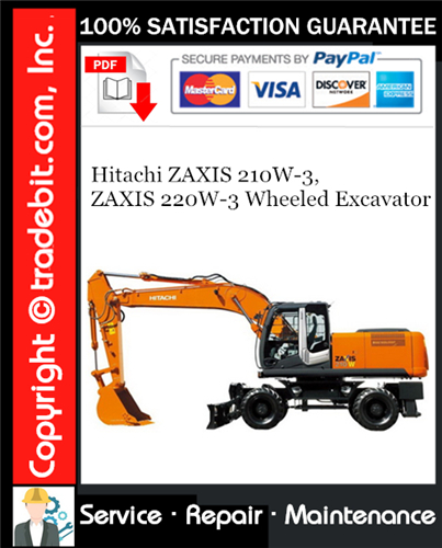 Thumbnail Hitachi ZAXIS 210W-3, ZAXIS 220W-3 Wheeled Excavator Service Repair Manual Download ★ Thumbnail Hitachi ZAXIS 210W-3, ZAXIS 220W-3 Wheeled Excavator Service Repair Manual Download ★