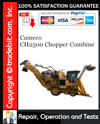 Thumbnail Cameco CH2500 Chopper Combine Repair, Operation and Tests Technical Manual Download ★ Thumbnail Cameco CH2500 Chopper Combine Repair, Operation and Tests Technical Manual Download ★