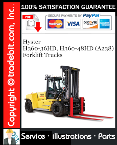 Thumbnail Hyster H360-36HD, H360-48HD (A238) Forklift Trucks Parts Manual Download ★ Thumbnail Hyster H360-36HD, H360-48HD (A238) Forklift Trucks Parts Manual Download ★