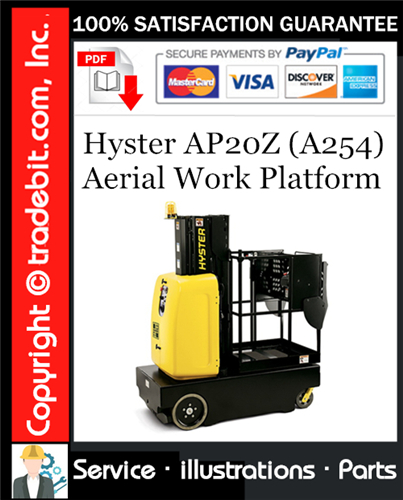 Thumbnail Hyster AP20Z (A254) Aerial Work Platform Parts Manual Download ★ Thumbnail Hyster AP20Z (A254) Aerial Work Platform Parts Manual Download ★