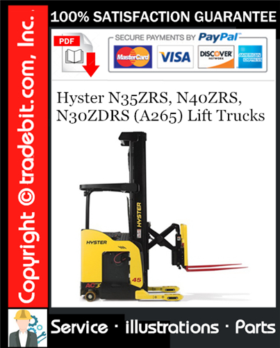 Thumbnail Hyster N35ZRS, N40ZRS, N30ZDRS (A265) Lift Trucks Parts Manual Download ★ Thumbnail Hyster N35ZRS, N40ZRS, N30ZDRS (A265) Lift Trucks Parts Manual Download ★