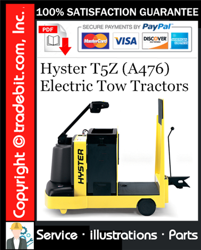 Thumbnail Hyster T5Z (A476) Electric Tow Tractors Parts Manual Download ★