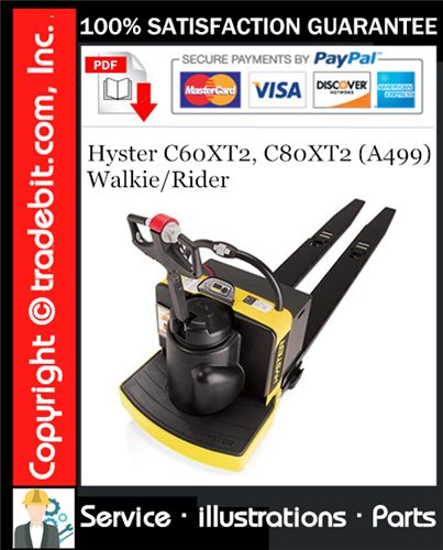 Thumbnail Hyster C60XT2, C80XT2 (A499) Walkie/Rider Parts Manual Download ★ Thumbnail Hyster C60XT2, C80XT2 (A499) Walkie/Rider Parts Manual Download ★