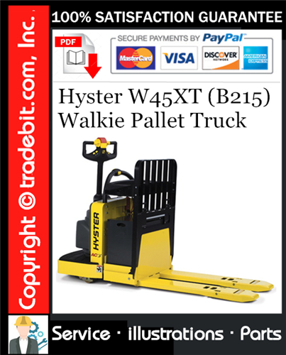 Thumbnail Hyster W45XT (B215) Walkie Pallet Truck Parts Manual Download ★ Thumbnail Hyster W45XT (B215) Walkie Pallet Truck Parts Manual Download ★