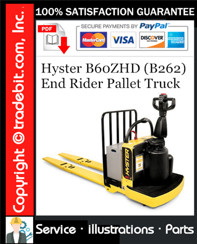 Hyster B60ZHD (B262) End Rider Pallet Truck Parts Manual Download ★