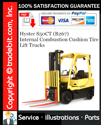 Thumbnail Hyster S50CT (B267) Internal Combustion Cushion Tire Lift Trucks Parts Manual Download ★