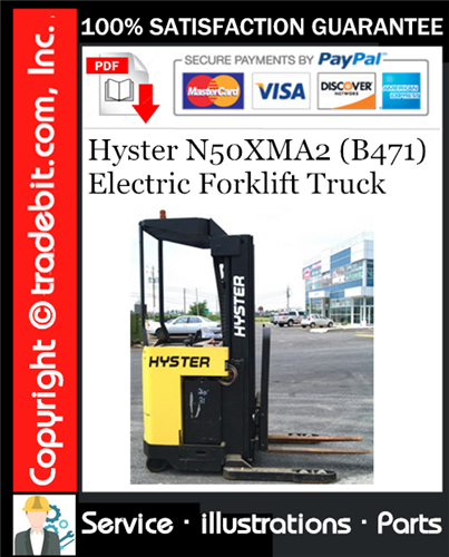Hyster N50XMA2 (B471) Electric Forklift Truck Parts Manual Download ★