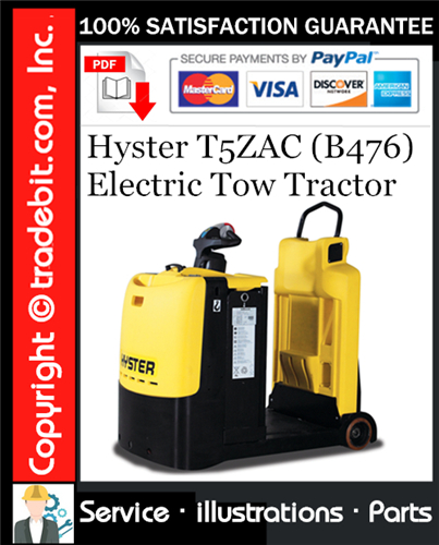 Thumbnail Hyster T5ZAC (B476) Electric Tow Tractor Parts Manual Download ★