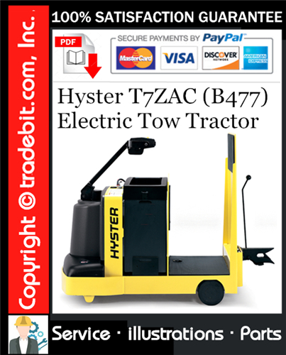 Hyster T7ZAC (B477) Electric Tow Tractor Parts Manual Download ★