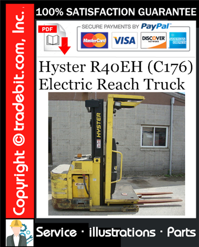Thumbnail Hyster R40EH (C176) Electric Reach Truck Parts Manual Download ★ Thumbnail Hyster R40EH (C176) Electric Reach Truck Parts Manual Download ★