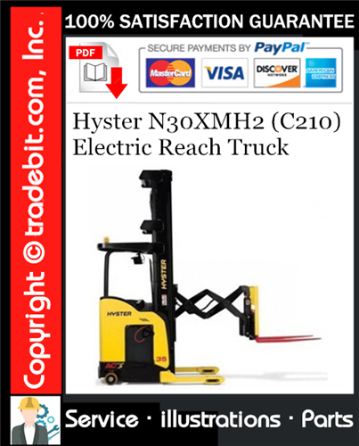 Hyster N30XMH2 (C210) Electric Reach Truck Parts Manual Download ★