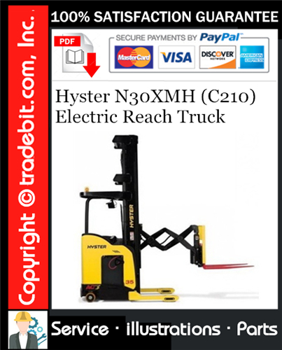 Hyster N30XMH (C210) Electric Reach Truck Parts Manual Download ★