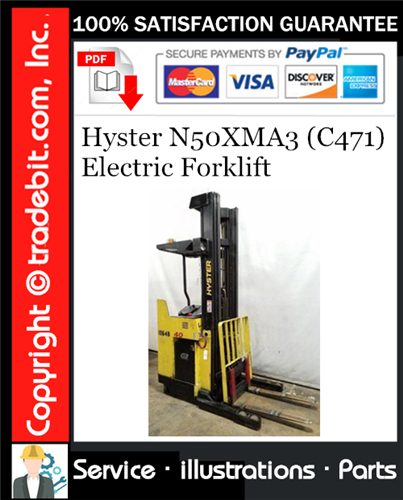 Thumbnail Hyster N50XMA3 (C471) Electric Forklift Parts Manual Download ★ Thumbnail Hyster N50XMA3 (C471) Electric Forklift Parts Manual Download ★