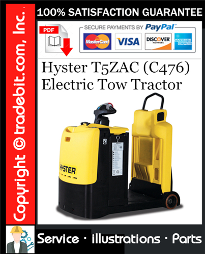 Hyster T5ZAC (C476) Electric Tow Tractor Parts Manual Download ★