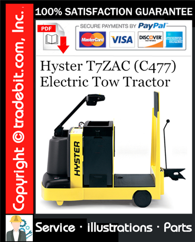 Hyster T7ZAC (C477) Electric Tow Tractor Parts Manual Download ★