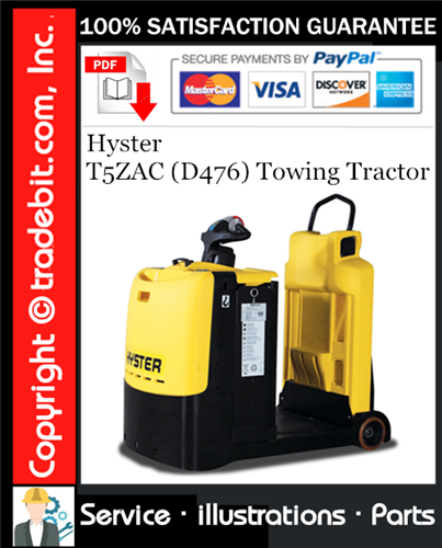 Hyster T5ZAC (D476) Towing Tractor Parts Manual Download ★