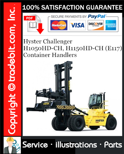 Hyster Challenger H1050HD-CH, H1150HD-CH (E117) Container Handlers Parts Manual Download ★