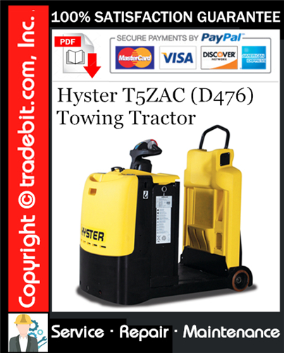Thumbnail Hyster T5ZAC (D476) Towing Tractor Service Repair Manual Download ★