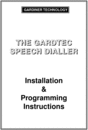 Thumbnail Guardtec Speech Dialer Engineer Manual