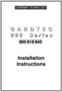 Thumbnail Guardtec 840 Engineer Manual